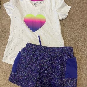 Colorful Heart Kids Pajama Set